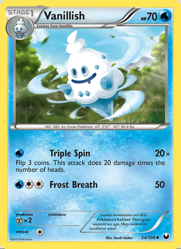 Image of the card Vanillish