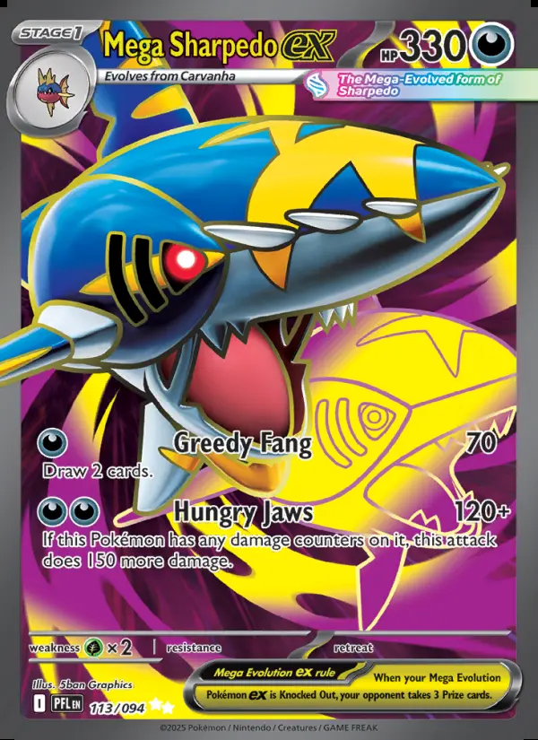 Image of the card Mega Sharpedo ex