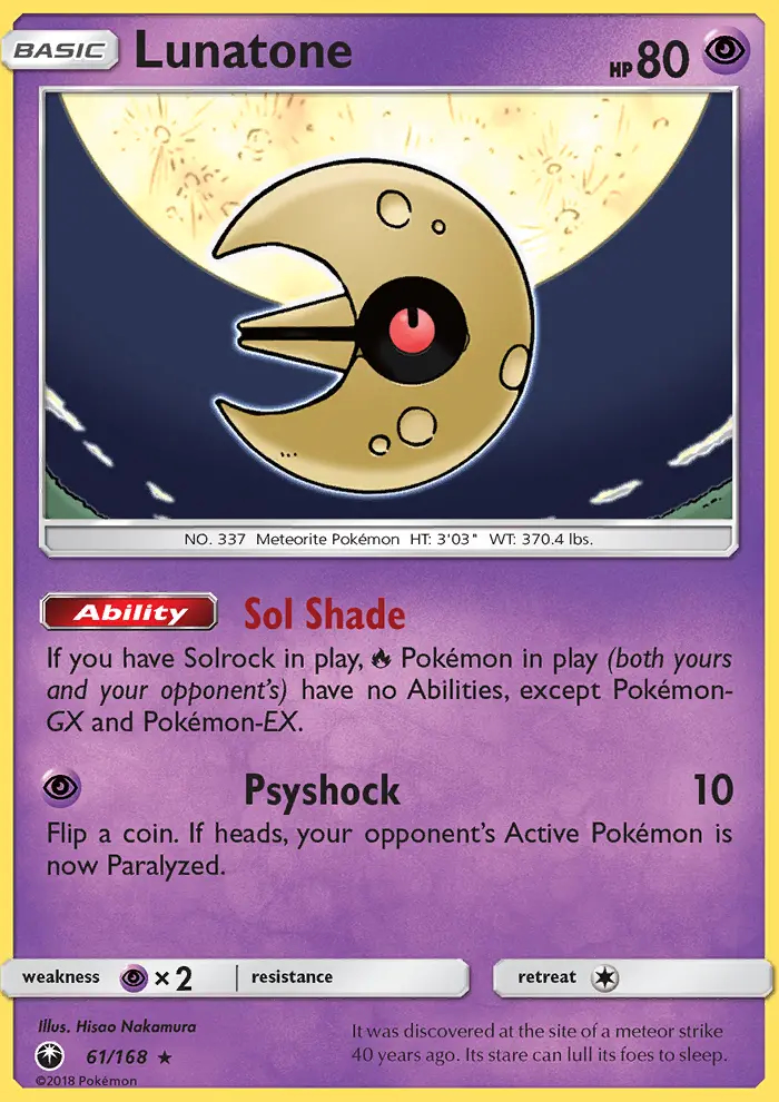 Image of the card Lunatone