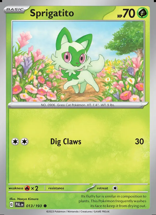 Image of the card Sprigatito