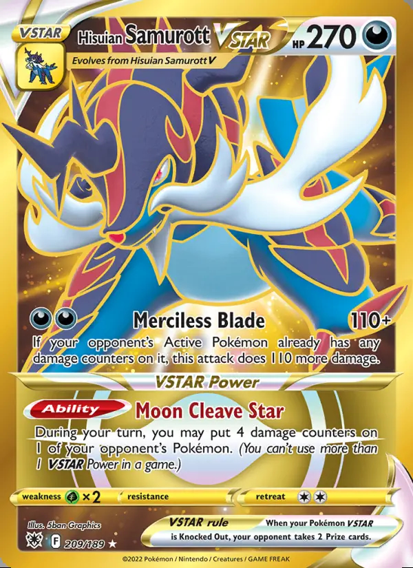 Image of the card Hisuian Samurott VSTAR