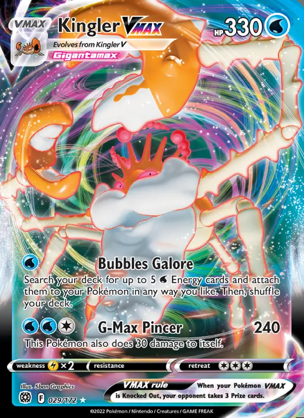 Image of the card Kingler VMAX